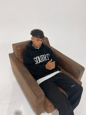 "ELEMENT" KNIT HOODY - Black