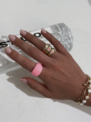 PINK DOME RING - MESSY ARCHIVE