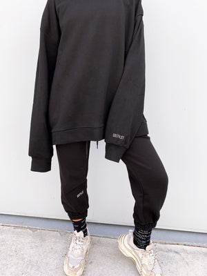 NO PLANS SWEATPANTS - Black