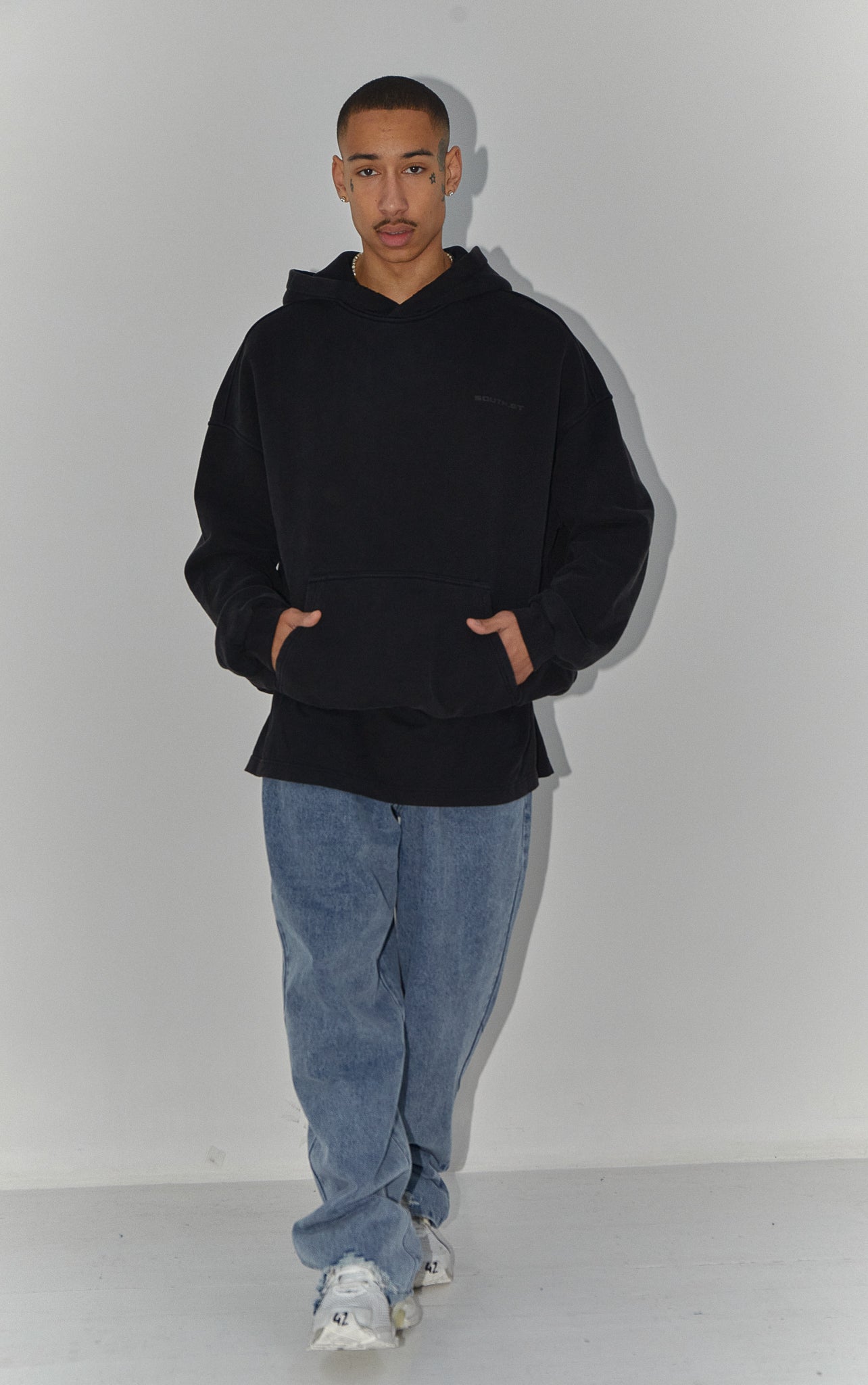 VINTAGE HOODY - Washed Black – SOUTH.ST