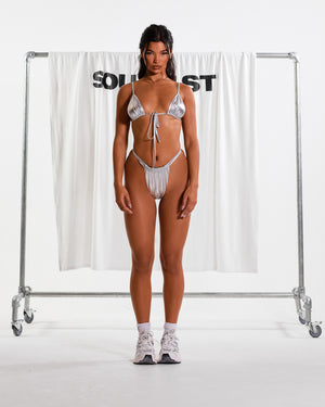 "RESERVED" BEACH TOWEL - White